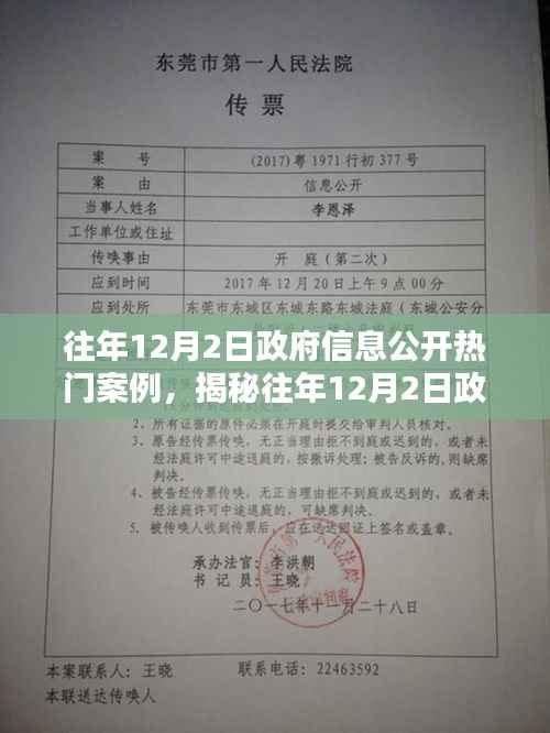 揭秘往年12月2日政府信息公开热点案例回顾与启示