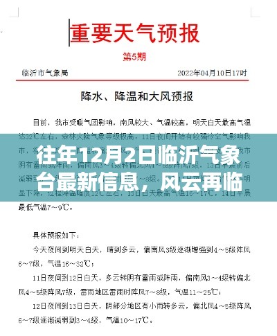 揭秘往年12月2日临沂气象台风云变幻的最新信息
