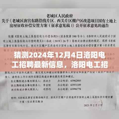 2024年12月4日洛阳电工招聘最新信息及行业洞察展望