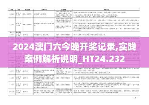 2024澳门六今晚开奖记录,实践案例解析说明_HT24.232