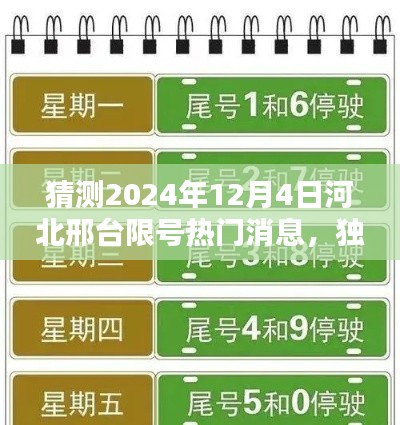 独家解析,预测邢台河北限号消息——2024年12月4日深度解读与猜测