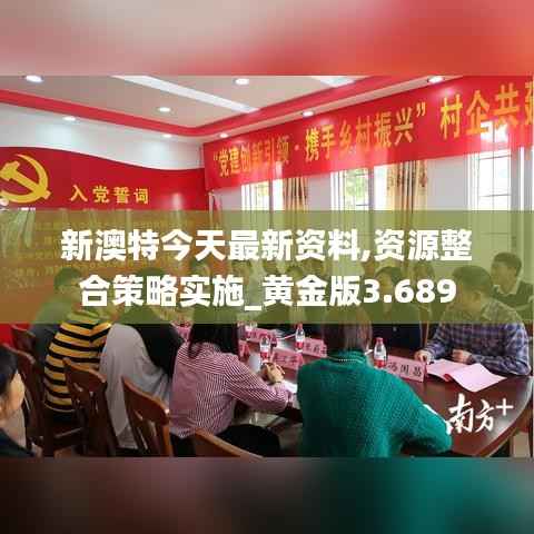 新澳特今天最新资料,资源整合策略实施_黄金版3.689