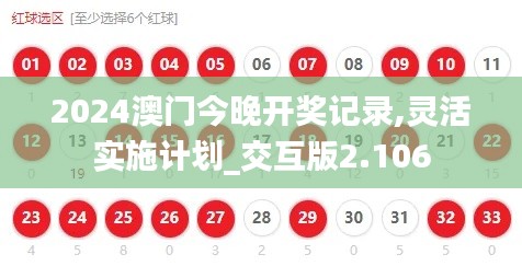 2024澳门今晚开奖记录,灵活实施计划_交互版2.106
