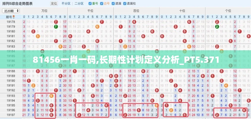 81456一肖一码,长期性计划定义分析_PT5.371