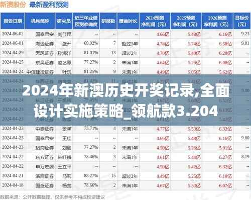 2024年新澳历史开奖记录,全面设计实施策略_领航款3.204
