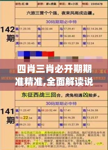 四肖三肖必开期期准精准,全面解读说明_AP12.246