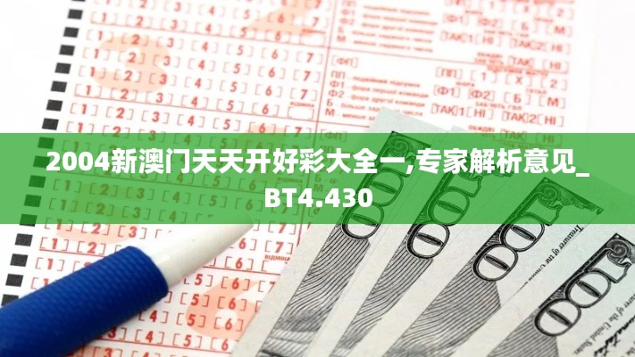 2004新澳门天天开好彩大全一,专家解析意见_BT4.430