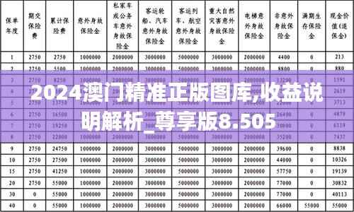 2024澳门精准正版图库,收益说明解析_尊享版8.505