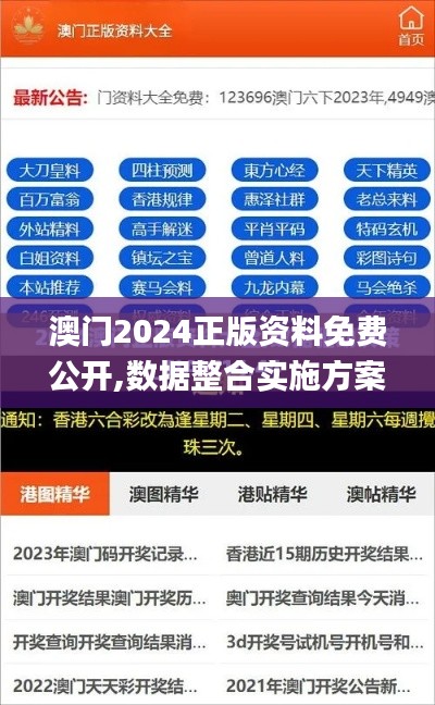 澳门2024正版资料免费公开,数据整合实施方案_BT14.667