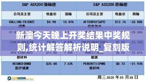 新澳今天晚上开奖结果中奖规则,统计解答解析说明_复刻版3.248