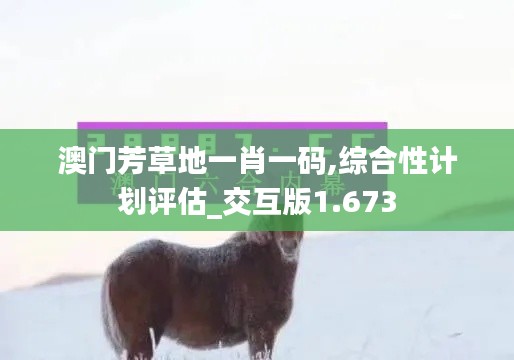 澳门芳草地一肖一码,综合性计划评估_交互版1.673