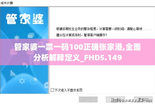 管家婆一票一码100正确张家港,全面分析解释定义_FHD5.149