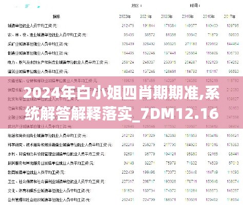 2024年白小姐四肖期期准,系统解答解释落实_7DM12.163