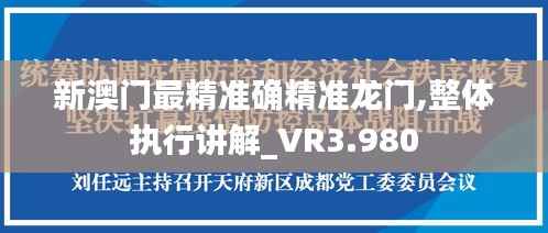 新澳门最精准确精准龙门,整体执行讲解_VR3.980