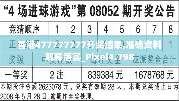 香港477777777开奖结果,准确资料解释落实_Pixel4.798