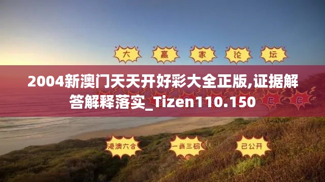 2004新澳门天天开好彩大全正版,证据解答解释落实_Tizen110.150
