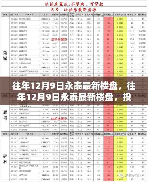往年12月9日永泰最新楼盘,理想投资置业之选