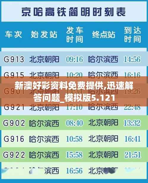 新澳好彩资料免费提供,迅速解答问题_模拟版5.121