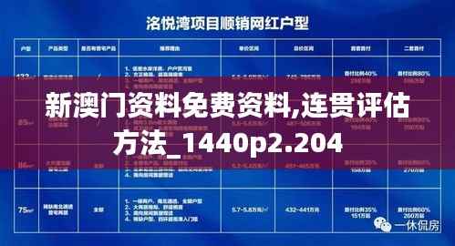 新澳门资料免费资料,连贯评估方法_1440p2.204