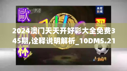 2024澳门天天开好彩大全免费345期,诠释说明解析_10DM5.213