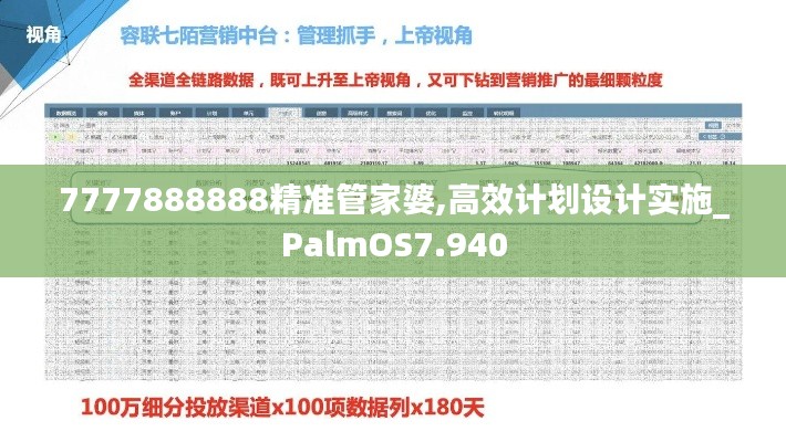 7777888888精准管家婆,高效计划设计实施_PalmOS7.940