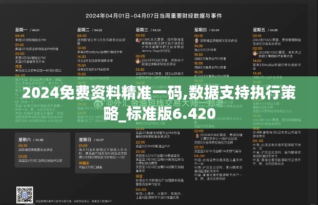 2024免费资料精准一码,数据支持执行策略_标准版6.420