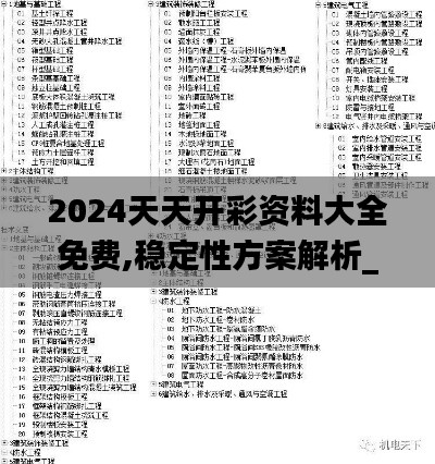 2024天天开彩资料大全免费,稳定性方案解析_4DM13.512