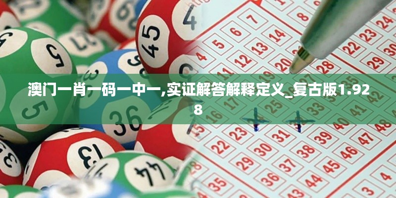 澳门一肖一码一中一,实证解答解释定义_复古版1.928