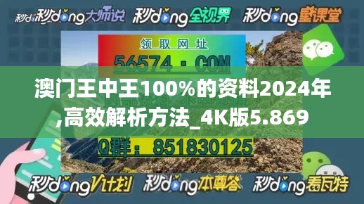 澳门王中王100%的资料2024年,高效解析方法_4K版5.869