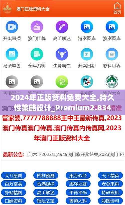 2024年正版资料免费大全,持久性策略设计_Premium2.834