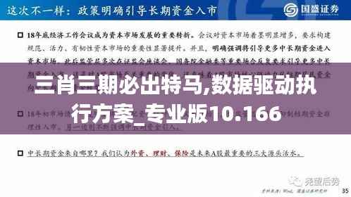 三肖三期必出特马,数据驱动执行方案_专业版10.166