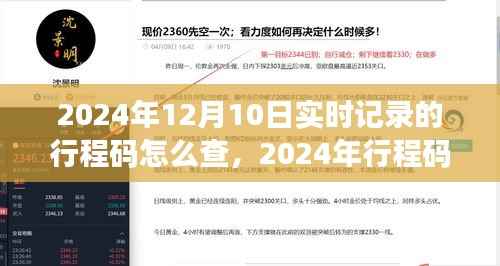 2024年行程码实时记录查询新指南,操作详解与实时功能体验