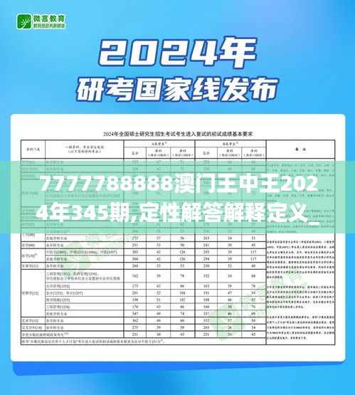 7777788888澳门王中王2024年345期,定性解答解释定义_冒险版1.841