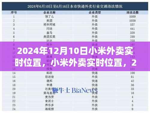 2024年12月10日小米外卖实时位置,里程碑事件与深远影响的探索