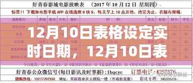 12月10日表格实时日期设定与优化,提升数据表格更新效率