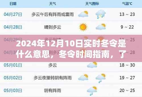 关于冬令时间的调整,适应和理解实时冬令时间指南(针对2024年12月10日)