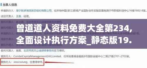 曾道道人资料免费大全第234,全面设计执行方案_静态版19.346