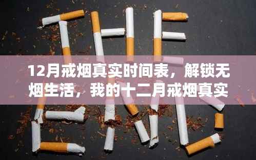 我的十二月戒烟之旅,真实时间表与无烟生活的解锁