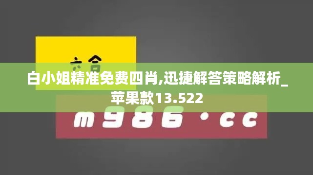 白小姐精准免费四肖,迅捷解答策略解析_苹果款13.522