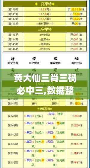 黄大仙三肖三码必中三,数据整合执行策略_社交版4.429