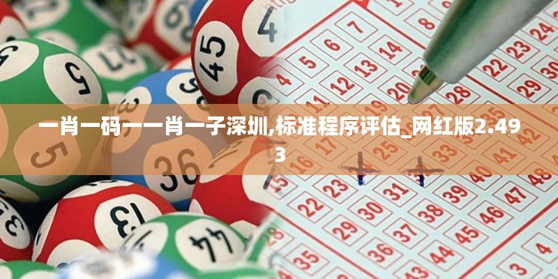 一肖一码一一肖一子深圳,标准程序评估_网红版2.493