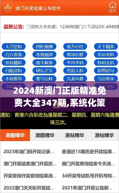 2024新澳门正版精准免费大全347期,系统化策略探讨_W10.184