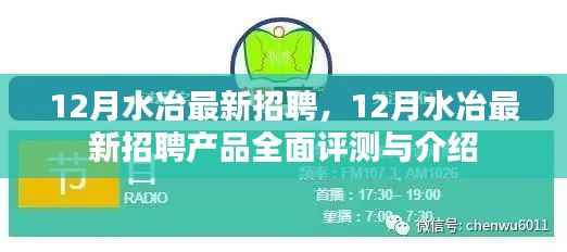 12月水冶最新招聘及招聘产品全面评测介绍指南