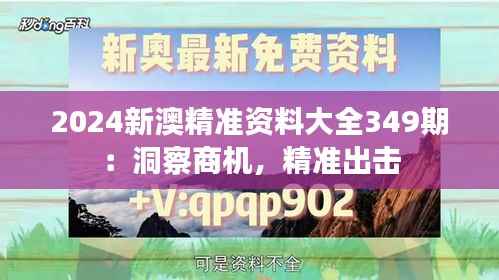2024新澳精准资料大全349期:洞察商机,精准出击