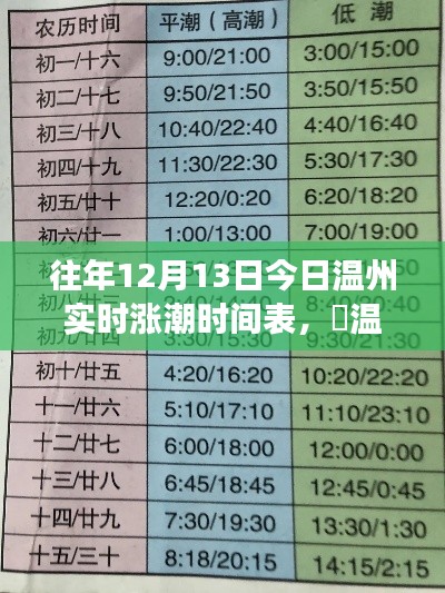 揭秘温州隐秘小巷中的潮趣时光,往年涨潮时间表背后的故事