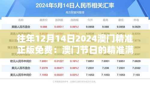 往年12月14日2024澳门精准正版免费:澳门节日的精准满分,免费背后的社会意义