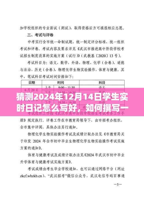 如何撰写一篇优质的2024年12月14日学生实时日记——方法与技巧详解及日记内容预测标题，撰写高质量学生实时日记的技巧与预测，以2024年12月14日为例的详解指南