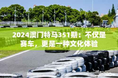 2024澳门特马351期:不仅是赛车,更是一种文化体验