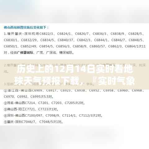 实时气象掌控，地球天气预报下载引领科技新纪元风向标