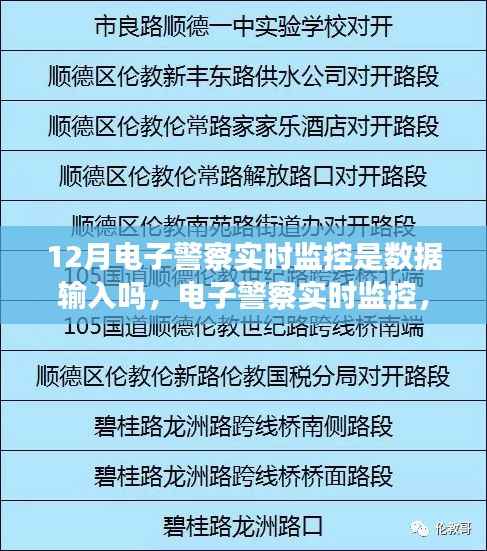 电子警察实时监控,数据输入新时代的智能监管应用